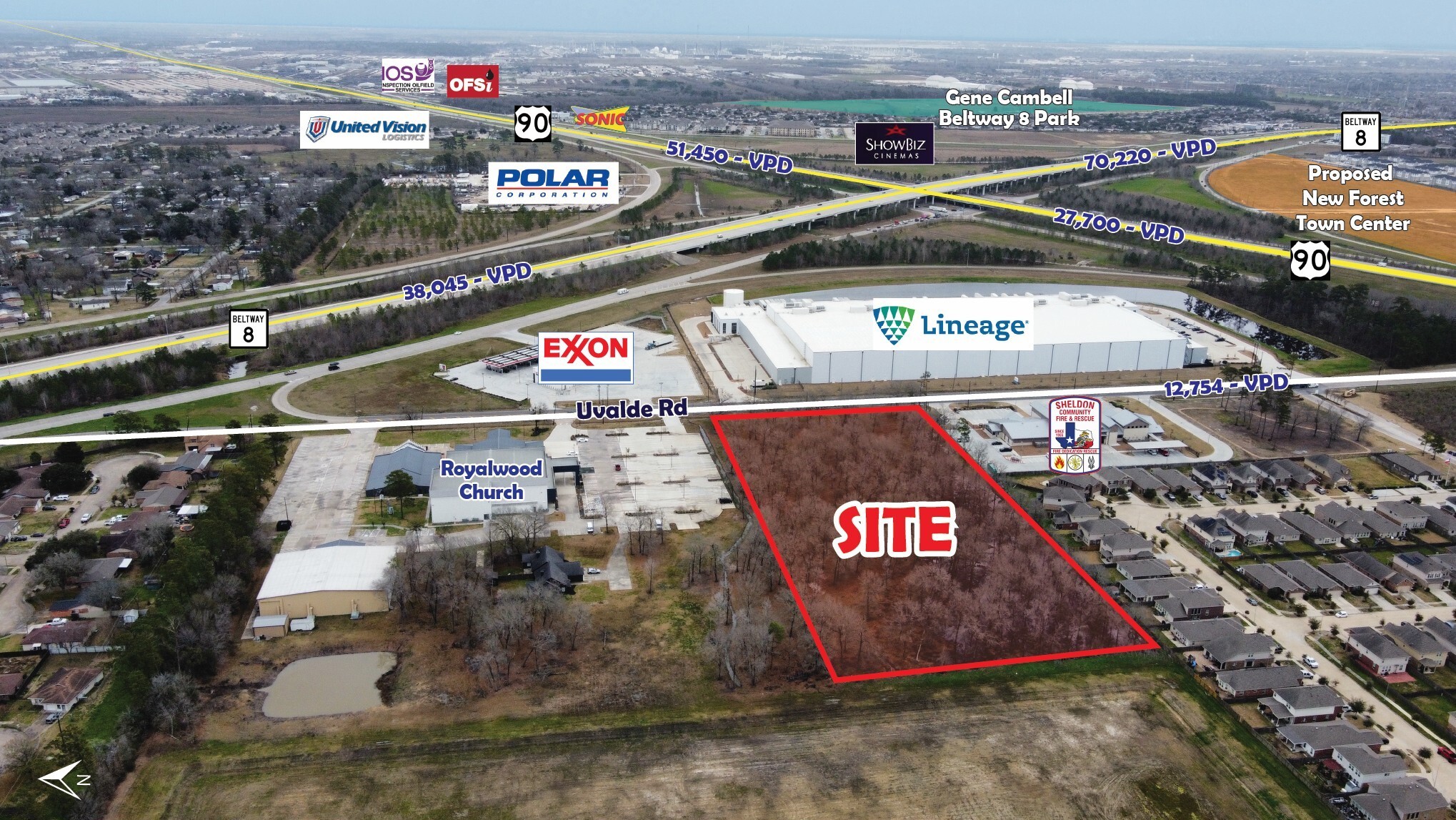 7803 Uvalde Road, Houston, TX à vendre Aérien– Image 1 sur 5