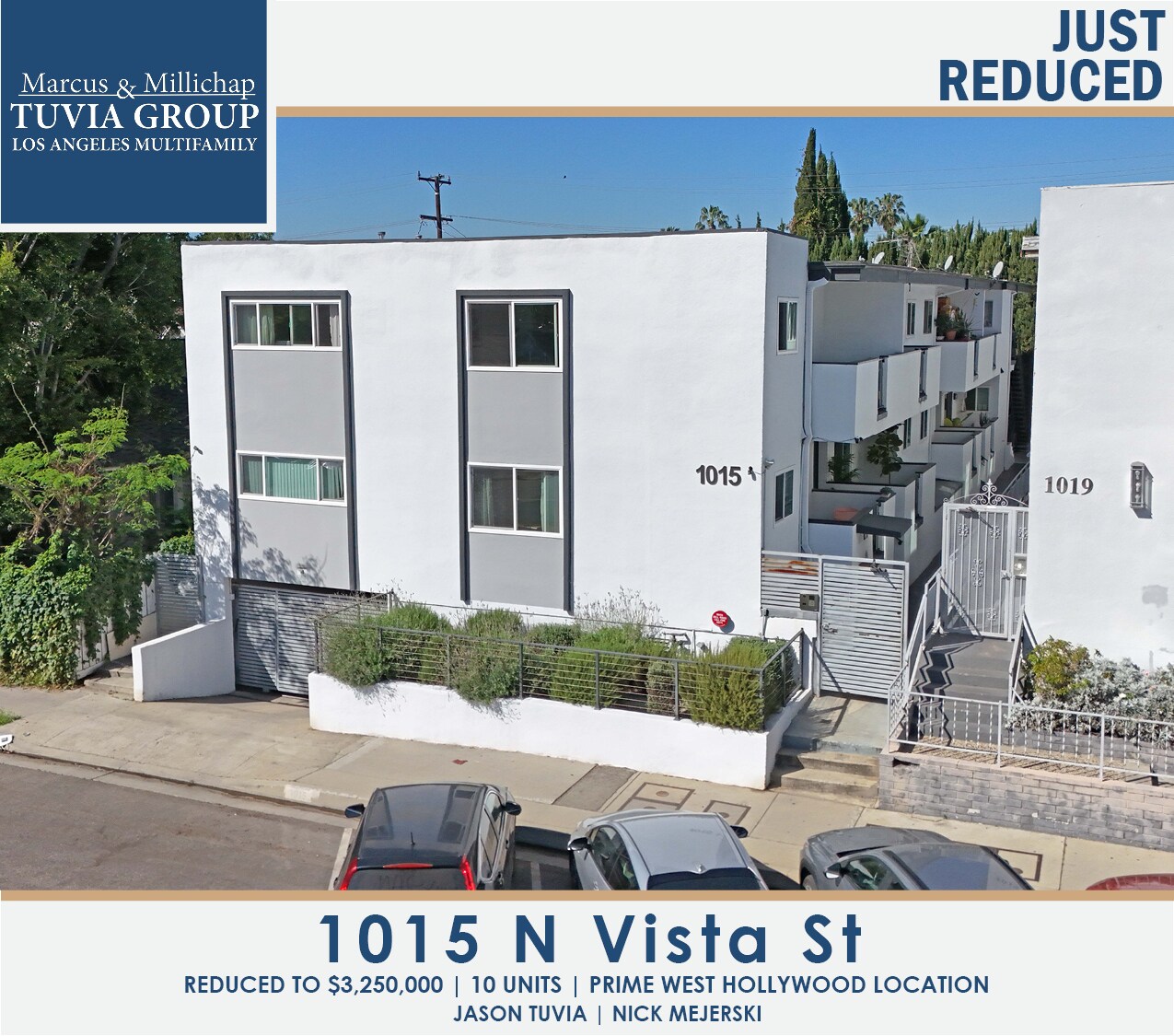 1015 N Vista St, West Hollywood, CA à vendre Photo principale– Image 1 sur 16