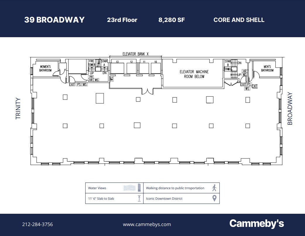 39 Broadway, New York, NY à louer Plan d’étage– Image 1 sur 1