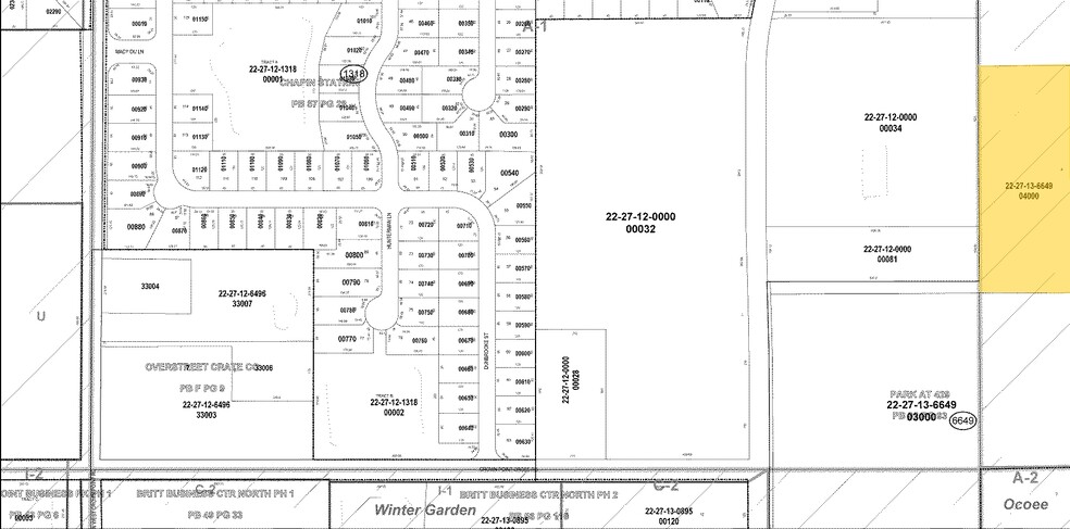 857 E Crown Point Rd, Ocoee, FL à louer - Plan cadastral – Image 2 sur 8