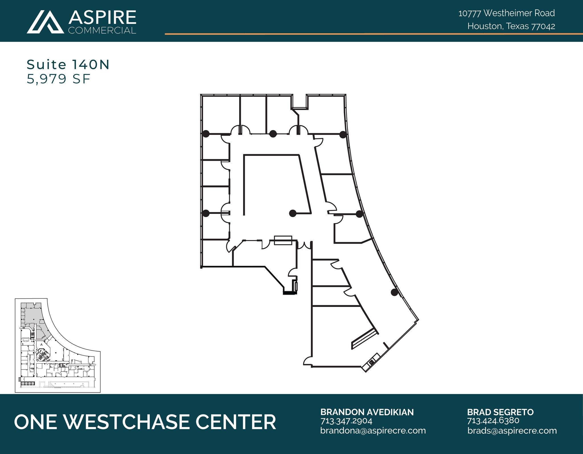 10777 Westheimer Rd, Houston, TX à louer Plan d’étage– Image 1 sur 1