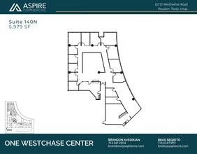 10777 Westheimer Rd, Houston, TX à louer Plan d’étage– Image 1 sur 1