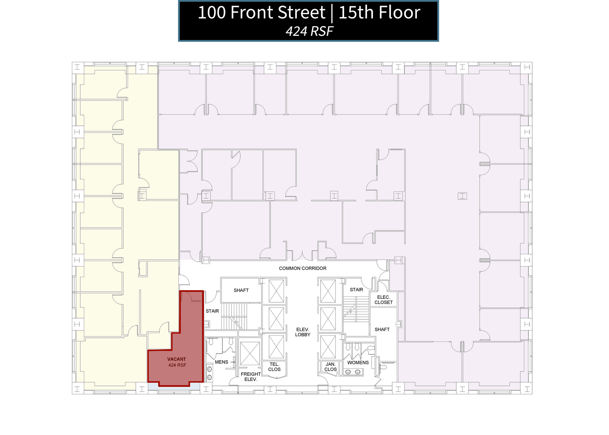 100 Front St, Worcester, MA à louer Plan d’étage– Image 1 sur 1