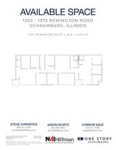 1305 Remington Rd, Schaumburg, IL à louer Plan d’étage– Image 1 sur 2