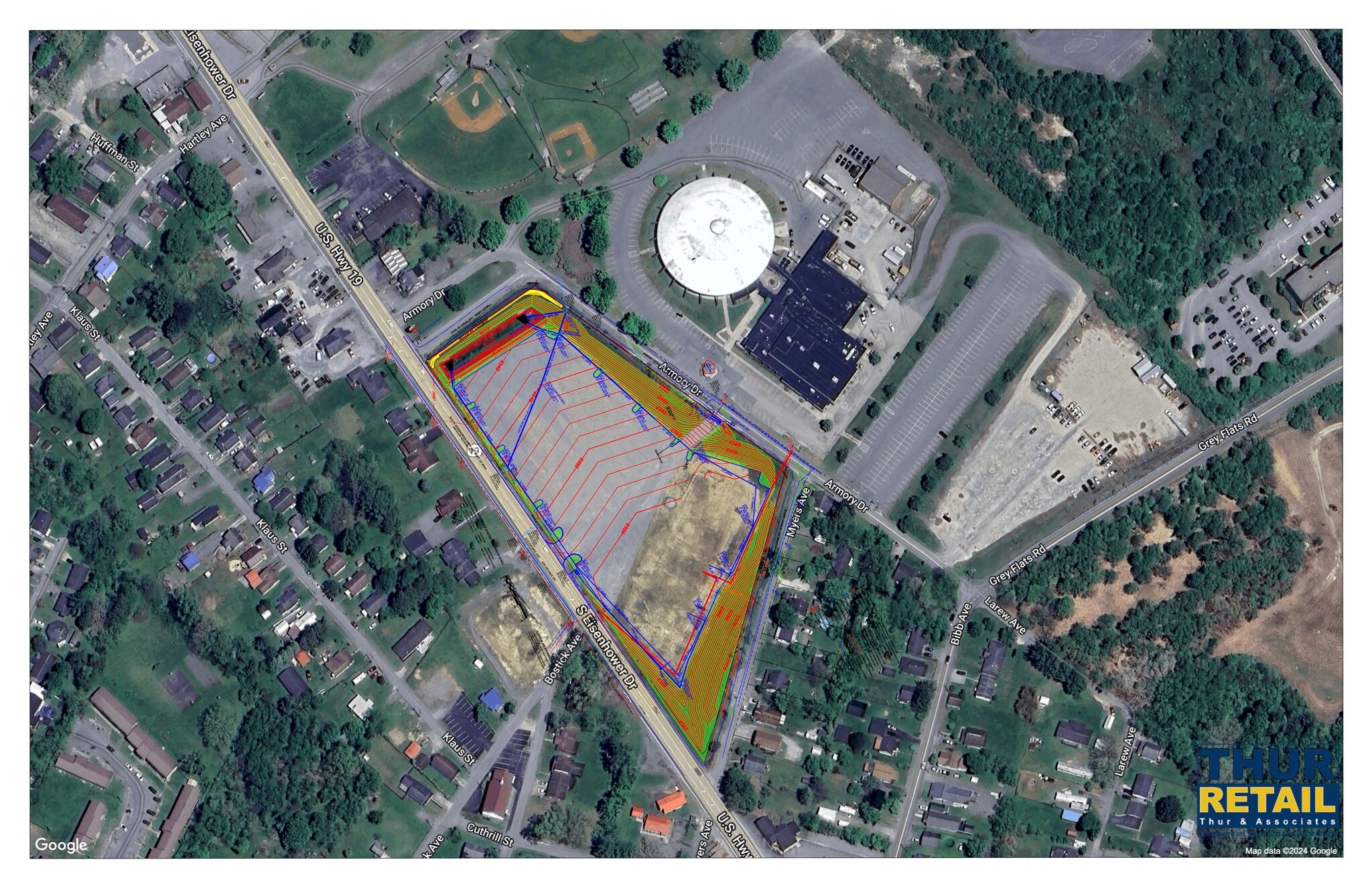 Terrain dans Beckley, WV à vendre Aérien– Image 1 sur 2