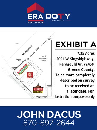 Plus de détails pour 2001 W Kingshighway, Paragould, AR - Terrain à vendre