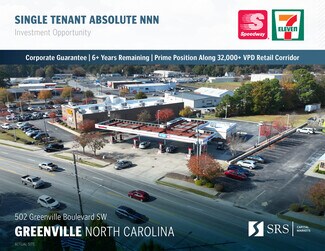 Plus de détails pour 502 Greenville Blvd SW, Greenville, NC - Local commercial à vendre