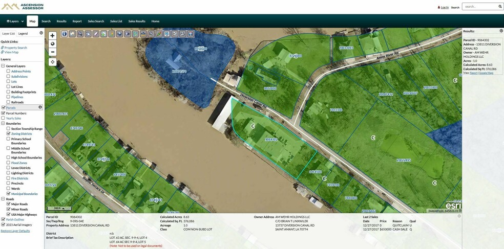 13811 Diversion Canal Rd, Saint Amant, LA à vendre - Aérien – Image 3 sur 5