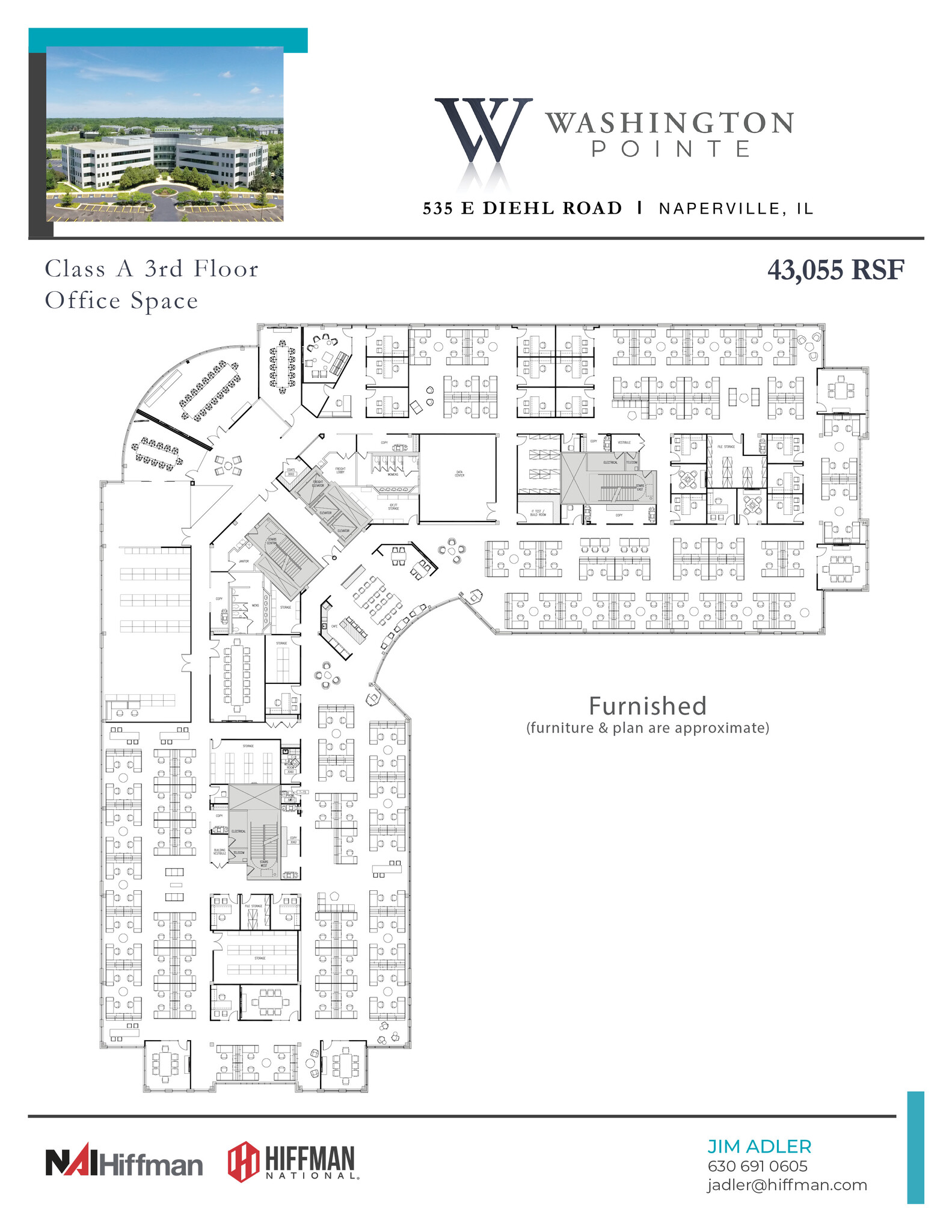 535 E Diehl Rd, Naperville, IL à louer Plan d’étage– Image 1 sur 12