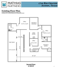 1712 Rio Grande St, Austin, TX à louer Plan d’étage– Image 1 sur 2