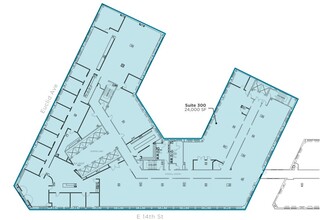 1400-1422 Euclid Ave, Cleveland, OH à louer Plan d’étage– Image 1 sur 1