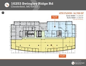 16253 Swingley Ridge Rd, Chesterfield, MO à louer Plan d’étage– Image 1 sur 1