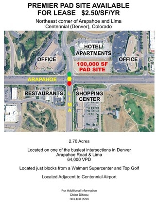 Plus de détails pour E Arapahoe Rd & S Lima St, Centennial, CO - Terrain à louer