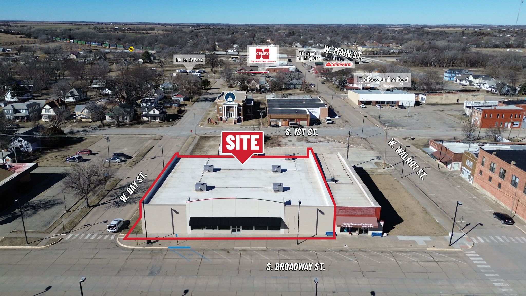 9 S Broadway, Herington, KS à louer Photo de l’immeuble– Image 1 sur 10