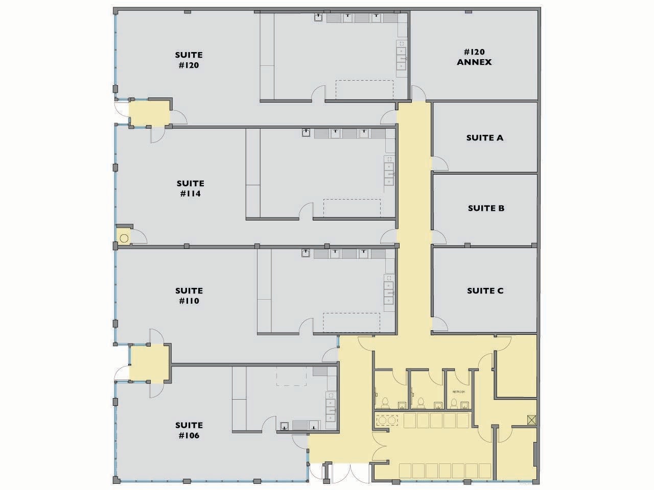 106 NE Grand Ave, Portland, OR à louer Plan d’étage– Image 1 sur 2