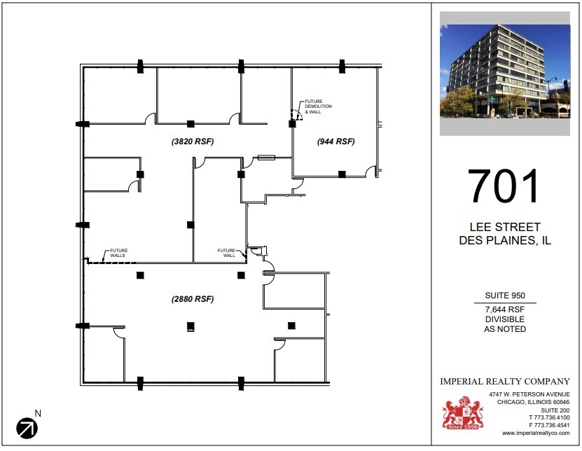 701 Lee St, Des Plaines, IL à louer Plan d’étage– Image 1 sur 1