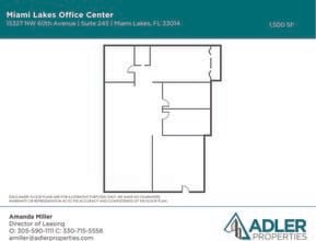 15291-15327 NW 60th Ave, Miami Lakes, FL à louer Plan d’étage– Image 1 sur 1