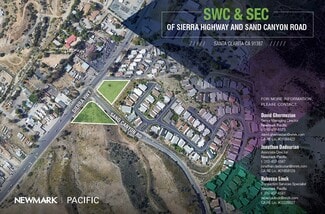 Plus de détails pour SWC & SEC of Sierra Hwy & Sand Canyon Rd, Santa Clarita, CA - Terrain à vendre