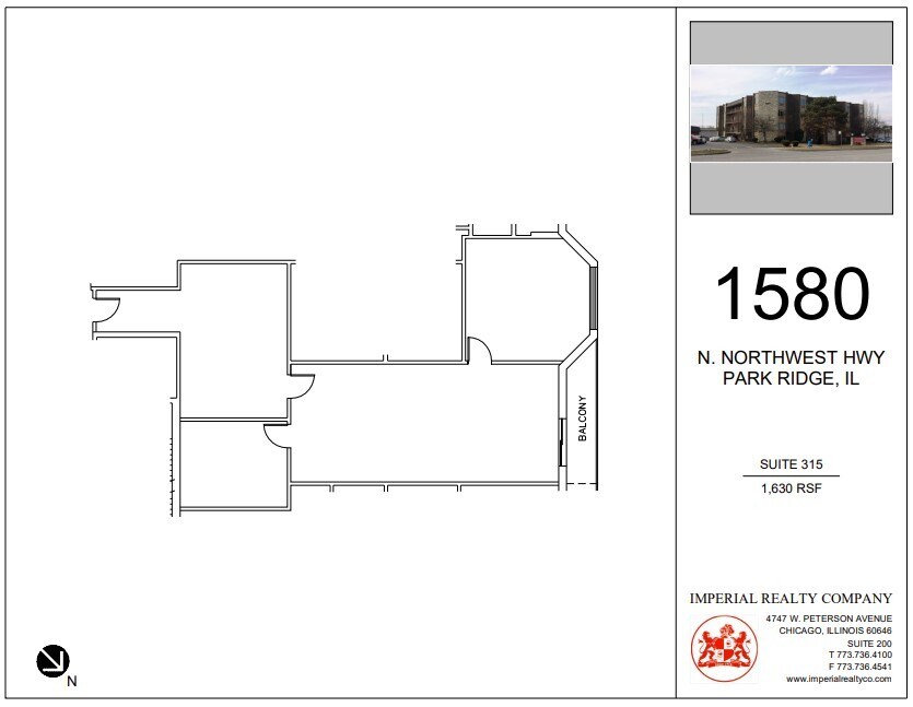 1580 N Northwest Hwy, Park Ridge, IL à louer Plan d’étage– Image 1 sur 1