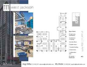 111 W Jackson Blvd, Chicago, IL à louer Plan d’étage– Image 1 sur 5