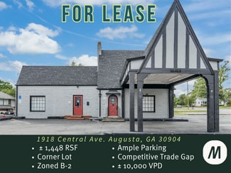 Plus de détails pour 1918 Central Ave, Augusta, GA - Bureau à louer