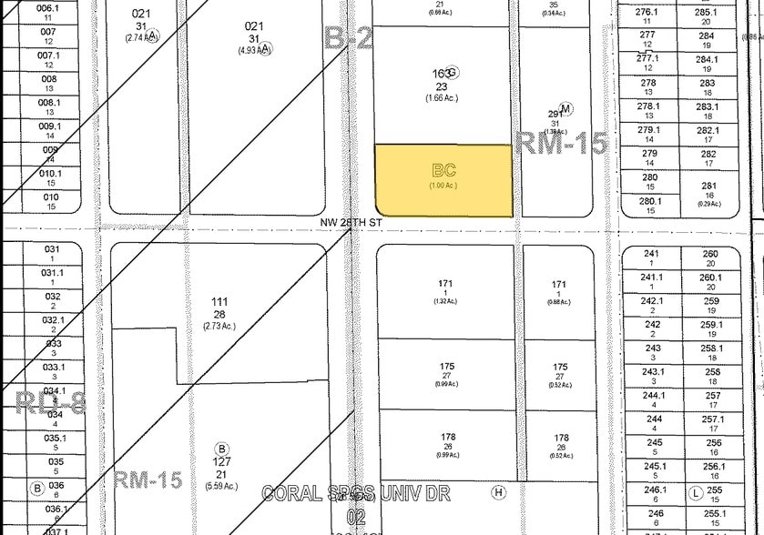 2801 N University Dr, Coral Springs, FL à vendre - Plan cadastral – Image 2 sur 19
