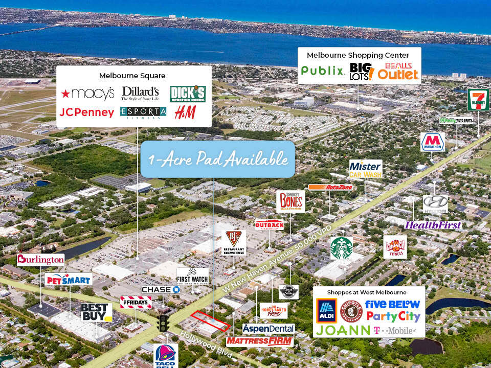 1955 W New Haven Ave, West Melbourne, FL à louer Aérien– Image 1 sur 5