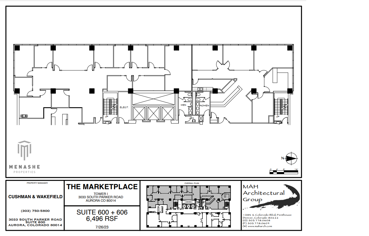 3025 S Parker Rd, Aurora, CO à louer Plan d’étage– Image 1 sur 1