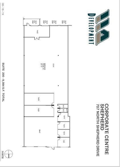 707 N Shepherd Dr, Houston, TX à louer - Plan d’étage – Image 2 sur 10