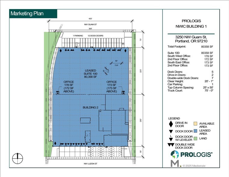 3250 NW Guam St, Portland, OR à louer - Plan de site – Image 2 sur 3