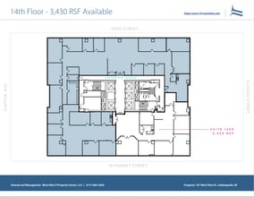 101 W Ohio St, Indianapolis, IN à louer Plan d’étage– Image 1 sur 1
