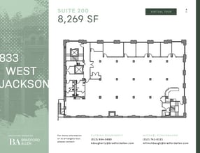 833 W Jackson Blvd, Chicago, IL à louer Plan d’étage– Image 1 sur 8