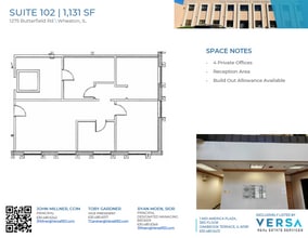 1275 E Butterfield Rd, Wheaton, IL à louer Plan d’étage– Image 1 sur 1