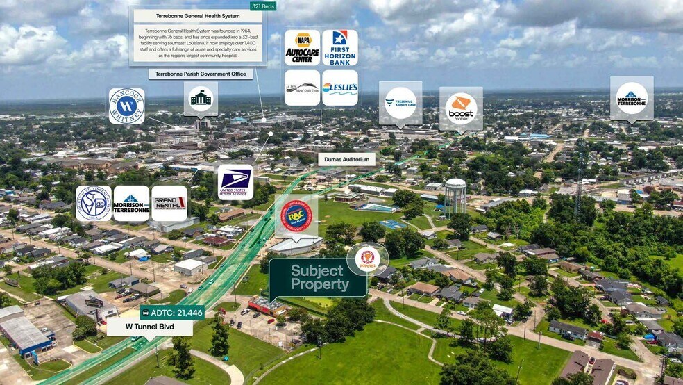 709 W Tunnel Blvd, Houma, LA à vendre - Photo de l’immeuble – Image 2 sur 3