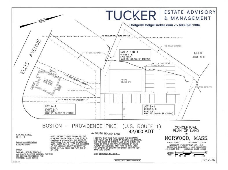 151 Boston Providence Tpke, Norwood, MA à louer - Plan de site – Image 1 sur 3