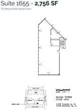 733 Bishop St, Honolulu, HI à louer Plan d’étage– Image 1 sur 1
