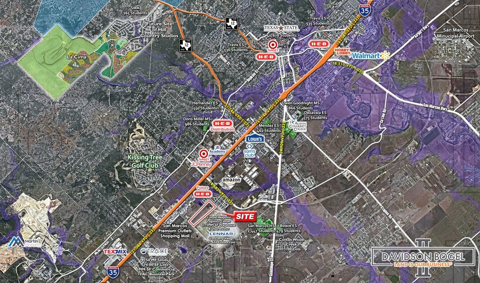 I-35 & Center Point Rd., San Marcos, TX à vendre - Photo de l’immeuble – Image 2 sur 2