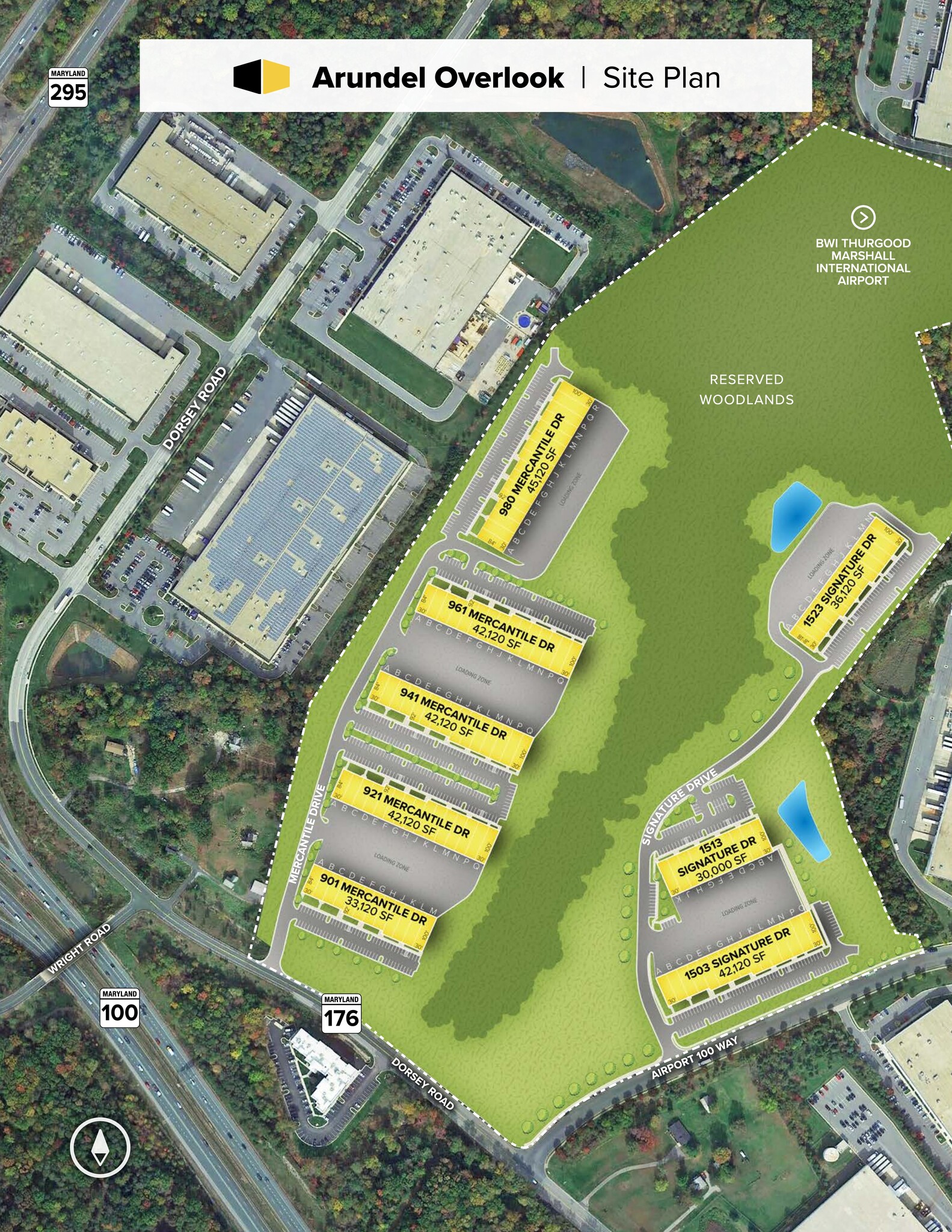 1503 Signature Dr, Hanover, MD à louer Plan de site– Image 1 sur 2