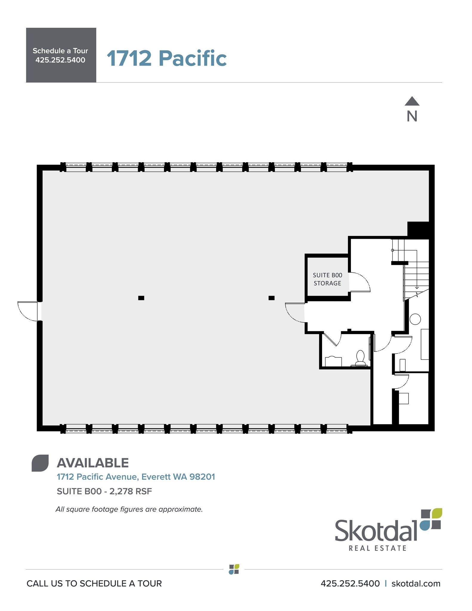 1712 Pacific Ave, Everett, WA à louer Plan de site– Image 1 sur 1