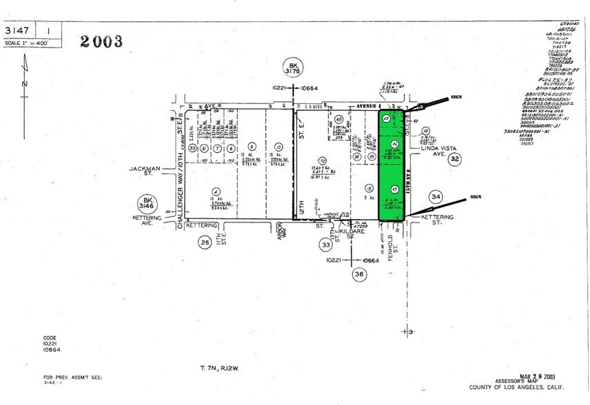 1500 East Avenue I, Lancaster, CA à vendre - Plan cadastral – Image 2 sur 5
