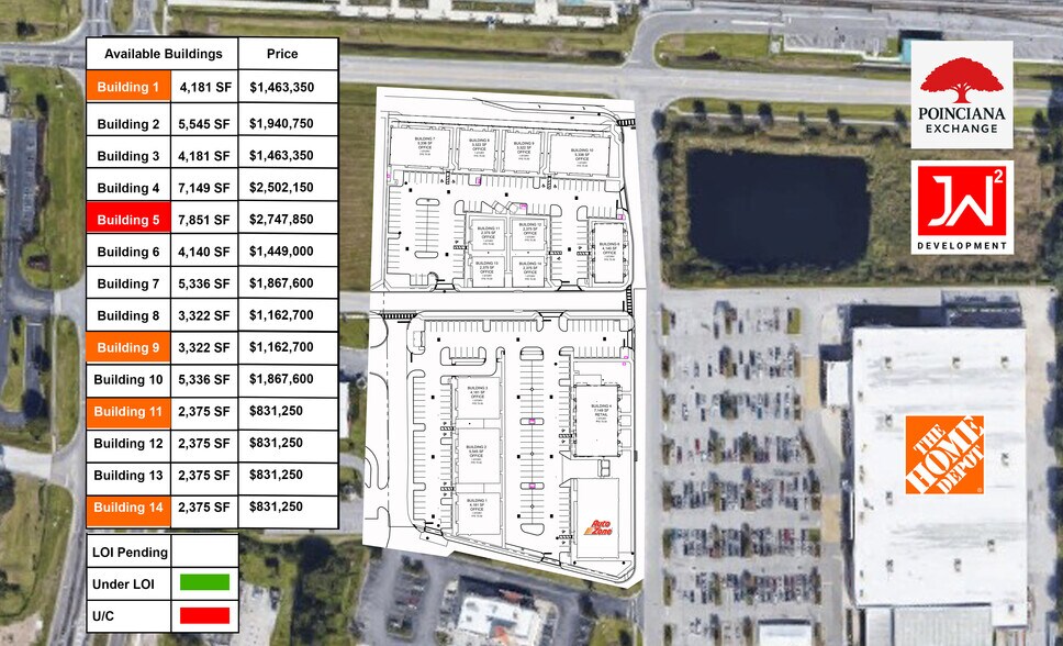 1634 S Poinciana Blvd, Kissimmee, FL à vendre - Plan de site – Image 2 sur 3