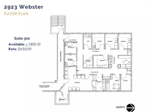 2923 Webster St, Oakland, CA à louer Plan d’étage– Image 1 sur 1