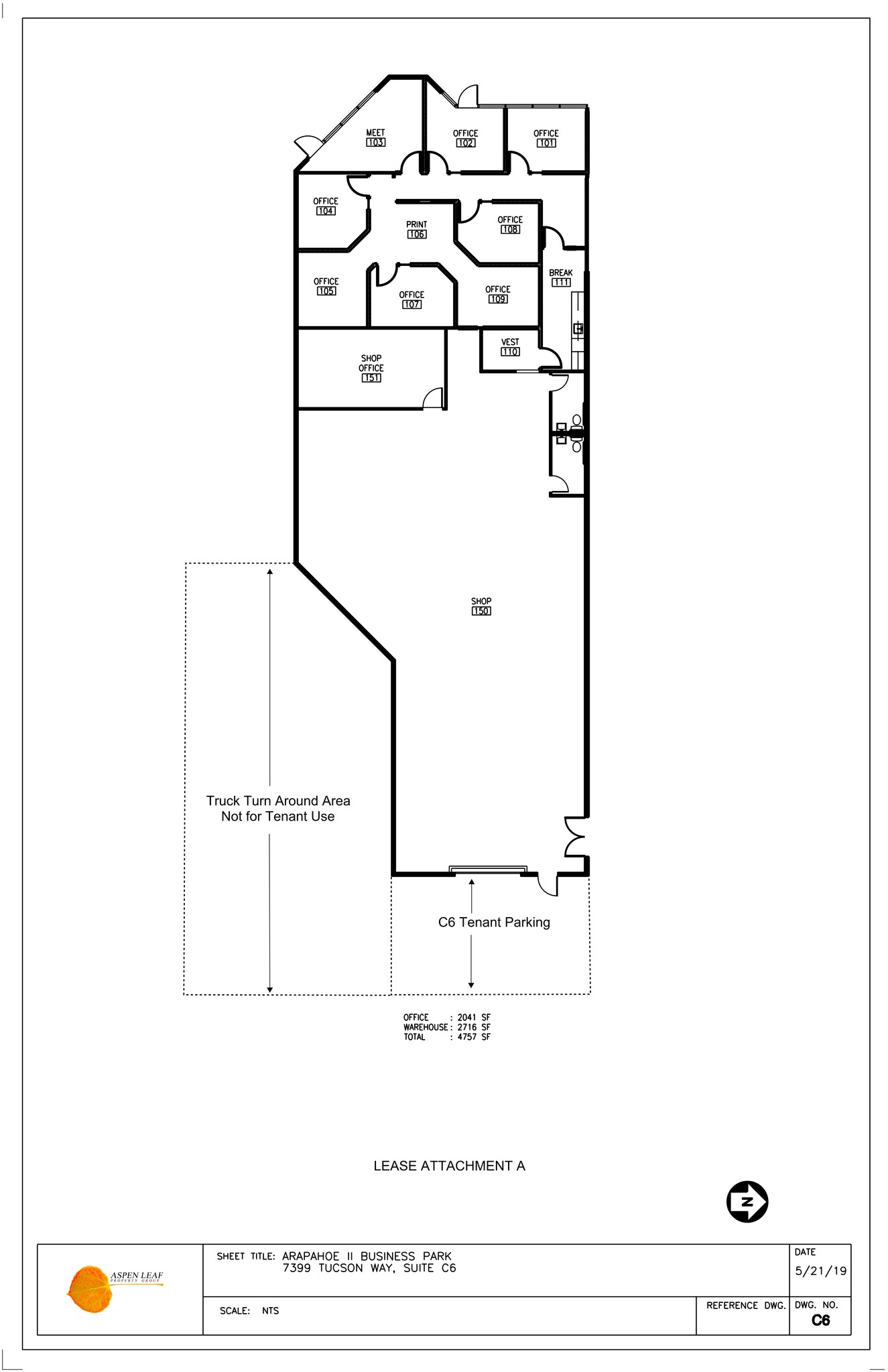 7399 S Tucson Way, Centennial, CO à louer Plan de site– Image 1 sur 10