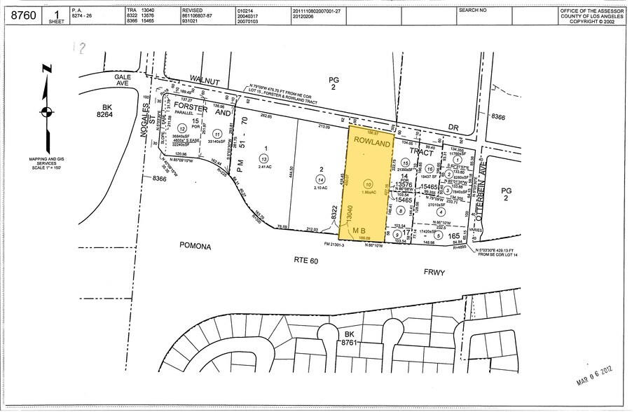 19116-19130 E Walnut Dr N, Rowland Heights, CA à louer - Plan cadastral – Image 3 sur 18