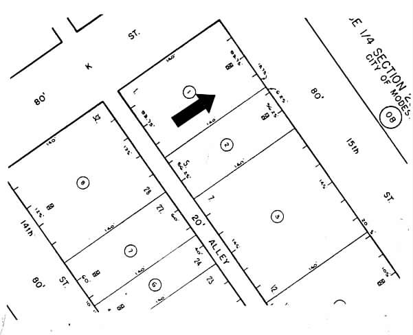 1031 15th St, Modesto, CA à louer - Plan cadastral – Image 2 sur 3