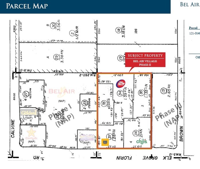 8457-8465 Elk Grove Florin Rd, Elk Grove, CA à louer - Plan cadastral – Image 1 sur 7