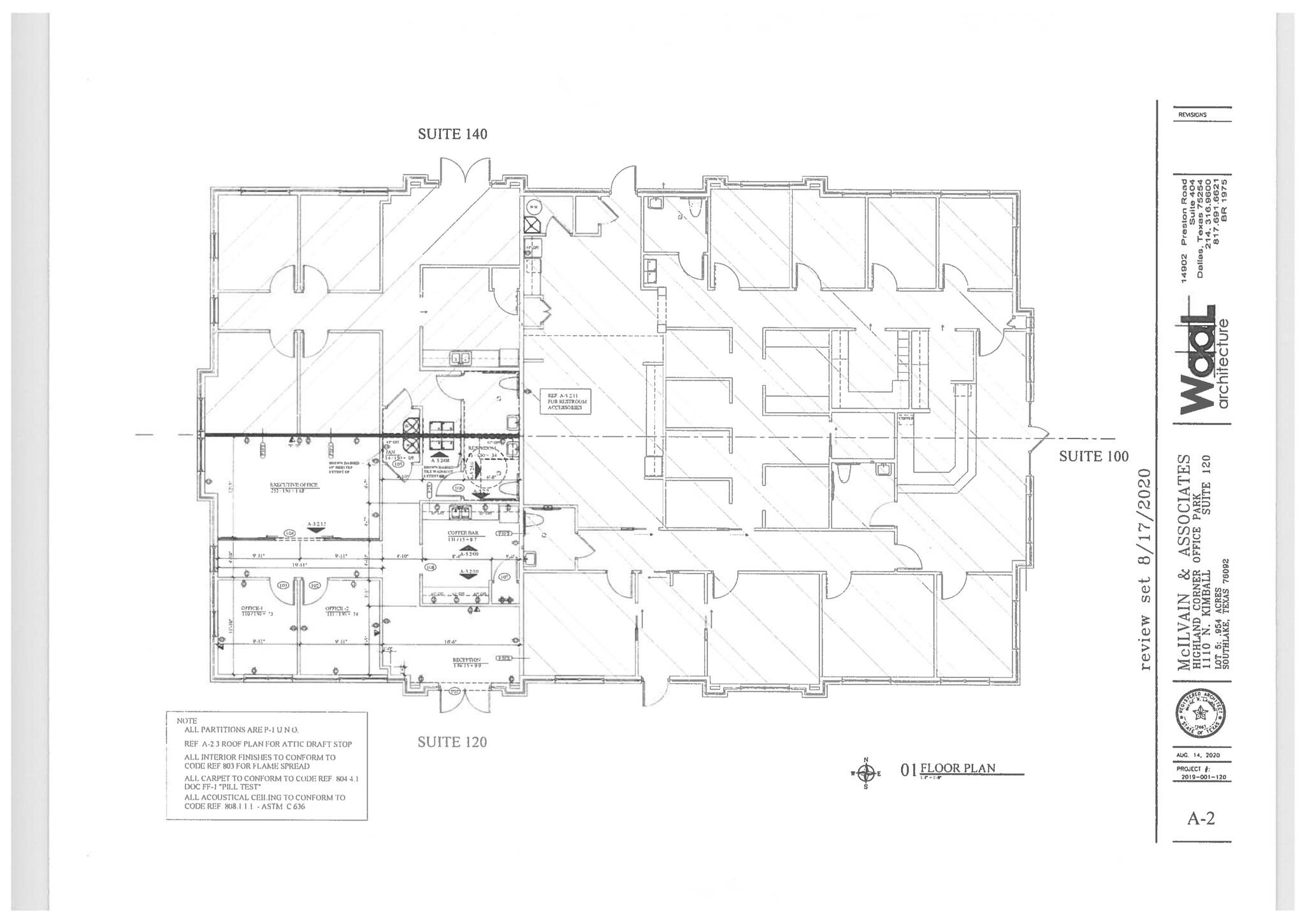 1110 N Kimball Ave, Southlake, TX à louer Plan d’étage– Image 1 sur 1