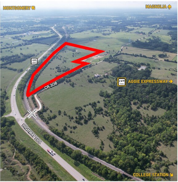 ± 39 Acres Near Highway 105, Navasota, TX à vendre - Photo de l’immeuble – Image 2 sur 2