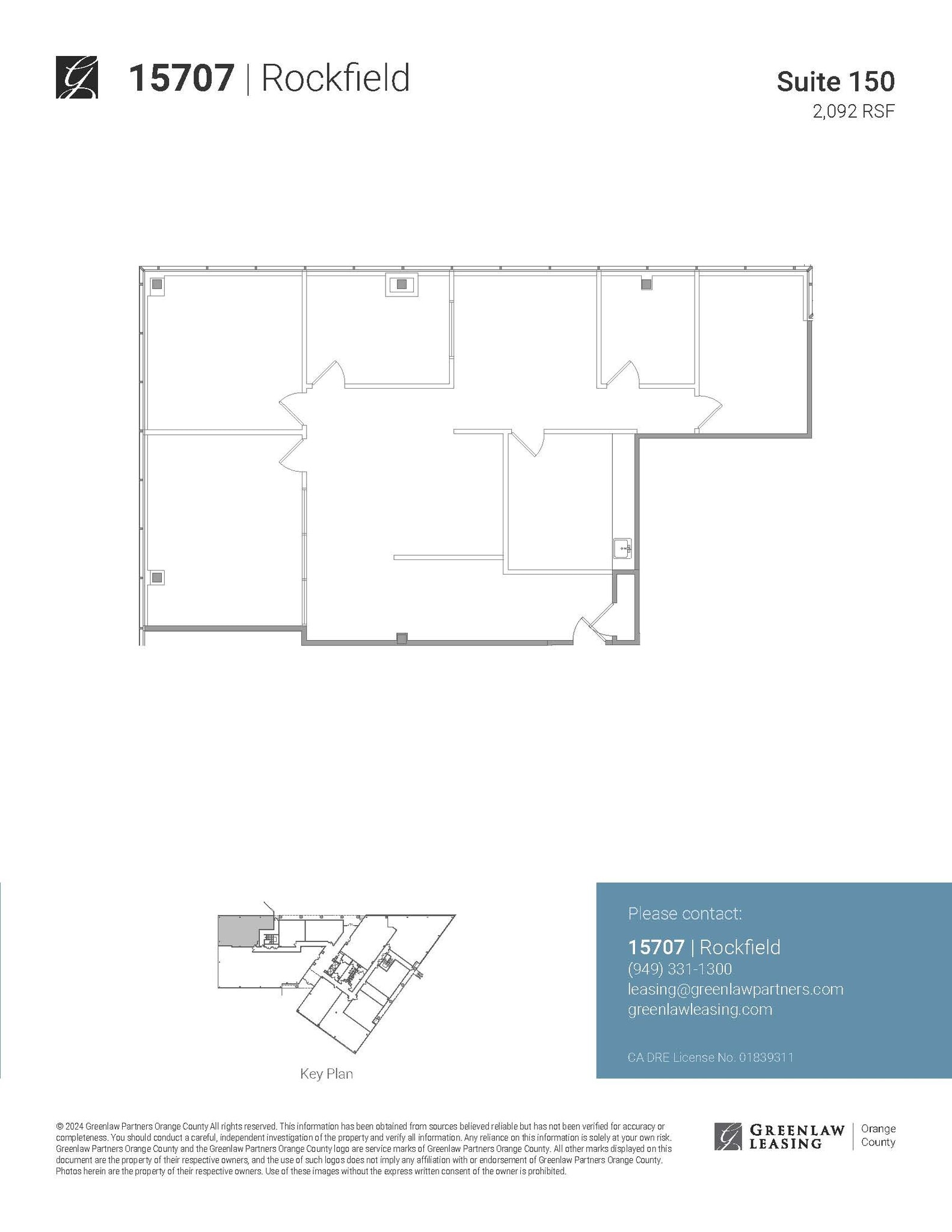15707 Rockfield Blvd, Irvine, CA à louer Plan d’étage– Image 1 sur 1