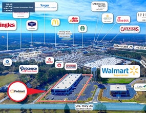 3366 Georgia 42, Locust Grove, GA - VUE AÉRIENNE vue de carte - Image1